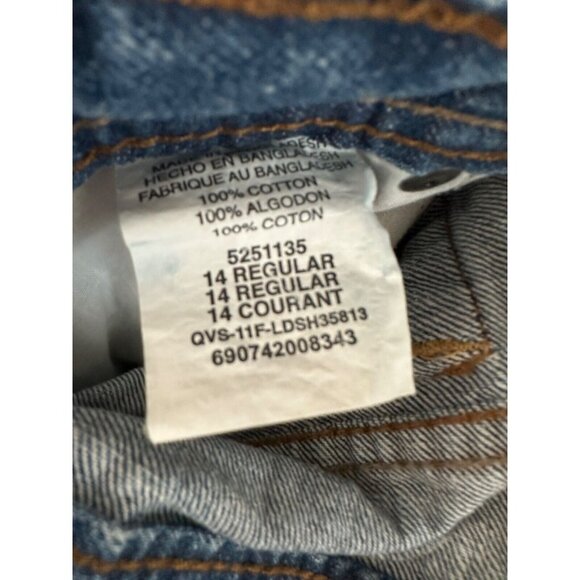 Lee Dungarees Slim Bootcut Size 14 Adjustable Waist See Pics 5 Pocket Blue Jeans - Picture 11 of 13